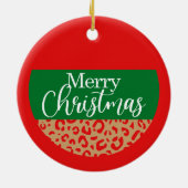 Prettig kerstfeest - Kerstornament Keramisch Ornament (Achterkant)