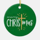 Prettig kerstfeest - Kerstornament Keramisch Ornament (Voorkant)