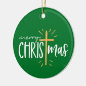 Prettig kerstfeest - Kerstornament Keramisch Ornament (Links)