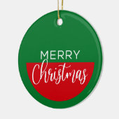 Prettig kerstfeest - Kerstornament Keramisch Ornament (Links)