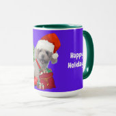Prettig Kerstfeest Kerstpoedel Koffiemok Mok (Voorkant rechts)
