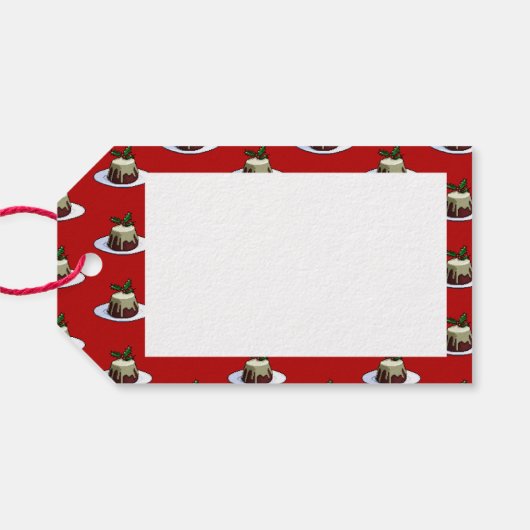 Prettig kerstfeest! Kerststol & Hulst Patronen Cadeaulabel (Achterkant Horizontaal)