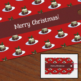 Prettig kerstfeest! Kerststol & Hulst Patronen Cadeaulabel