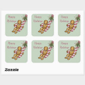 Prettig Kerstfeest Kerststol Stickers (Vel)