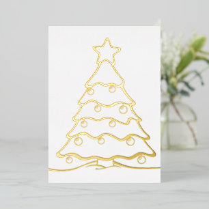 Prettig kerstfeest! Kerstvakantie met je woorden Folie Feestdagenkaart