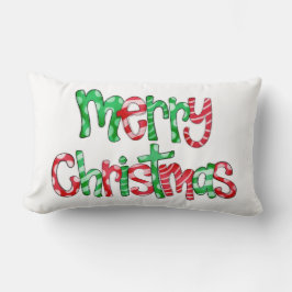 Prettig kerstfeest Kerstvakantie Schattig Kussen