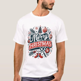 Prettig kerstfeest Kerstversiering T-shirt