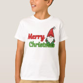 "Prettig kerstfeest" kindervakantie-uitgave T-shirt (Voorkant)