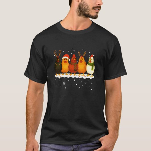 Prettig kerstfeest Kip Shirt Kerstmis Kip Grappig (Voorkant)
