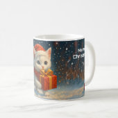 Prettig kerstfeest - Kitten - Geschenk mok (Voorkant rechts)