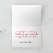 Prettig kerstfeest Kitty Katten Vogels kijken Vred Feestdagen Kaart (Binnen)