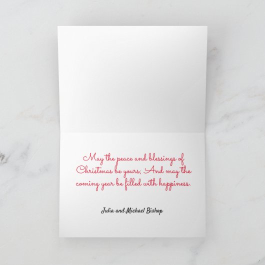 Prettig kerstfeest Kitty Katten Vogels kijken Vred Feestdagen Kaart (Binnen)