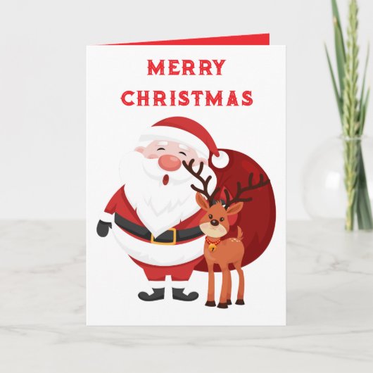 Prettig KERSTFEEST KLAAS EN RENDEEREN Kaart (Voorkant)