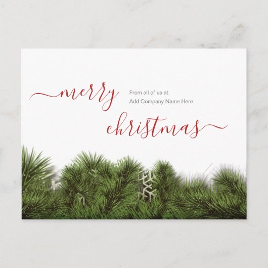 Prettig Kerstfeest klant Briefkaart (Voorkant)