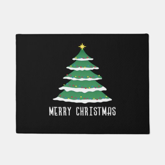 Prettig kerstfeest Klassiek Deurmat (Voorkant)