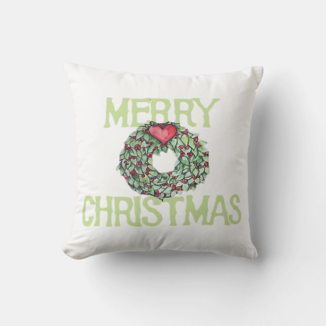 Prettig kerstfeest Klassiek Kussen (Voorkant)