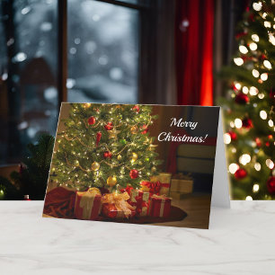 Prettig kerstfeest Klassiek ontwerp personaliseer Feestdagen Kaart