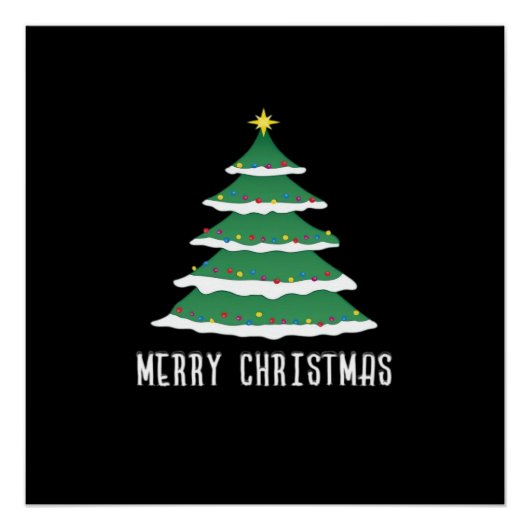 Prettig kerstfeest Klassiek Perfect Poster (Voorkant)