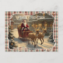 Prettig kerstfeest Klassiek Retro Kerstmis
