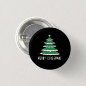 Prettig kerstfeest Klassiek Ronde Button 3,2 Cm (Voorkant /achterkant)