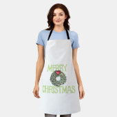Prettig kerstfeest Klassiek Schort (Gedragen)