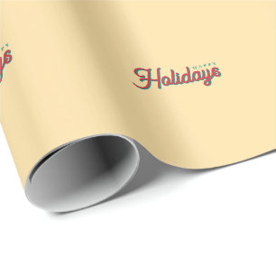 Prettig kerstfeest Klassiek Uniek Minimalistisch E Cadeaupapier