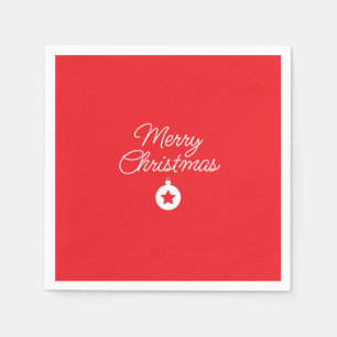 Prettig kerstfeest Klassiek Uniek Minimalistisch E Servet