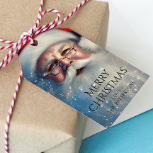 Prettig kerstfeest Klassieke Kerstman Sneeuwval Fa