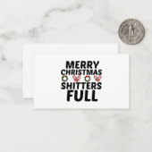PRETTIG KERSTFEEST KLEDING VOLLEDIG NOTITIEKAARTJE (Voorkant / Achterkant in situ)