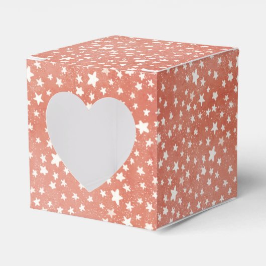 Prettig kerstfeest Kleine witte sterren fonkelen o Bedankdoosjes (Voorkant Zijde)