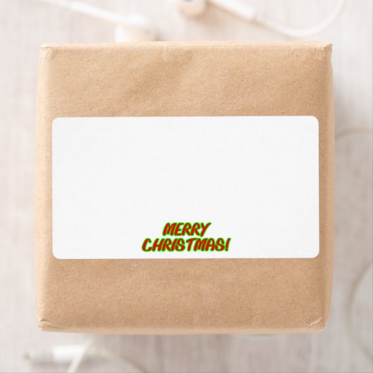 Prettig kerstfeest! kleur verzendlabels etiket (Insitu)