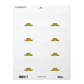 Prettig kerstfeest! kleur verzendlabels etiket (Full Sheet)