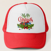 Prettig kerstfeest, Kleurrijk ontwerp, Trucker Pet (Voorkant)