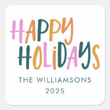 Prettig Kerstfeest Kleurrijke Typografie Persoonli