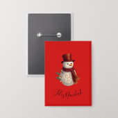 Prettig kerstfeest knop - Feliz Navidad Button (Voorkant / Achterkant)