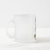 "PRETTIG KERSTFEEST" KNUFFELBEER MATGLAS KOFFIEMOK (Links)