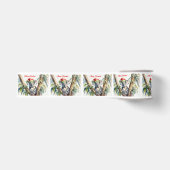 Prettig kerstfeest koala zittend in eucalyptusboom grosgrain lint (Voorkant)