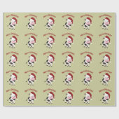 Prettig kerstfeest Koe Cadeaupapier (Vlak)