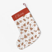 Prettig kerstfeest  Koekjes Kleine Kerstmuts Kerstsok (Achterkant (Hangend))
