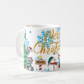 prettig kerstfeest koffiemok (Voorkant links)