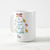 Prettig kerstfeest koffiemok (Voorkant links)