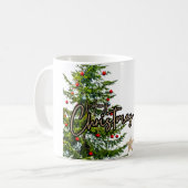 Prettig kerstfeest koffiemok (Voorkant links)
