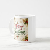 Prettig kerstfeest koffiemok (Voorkant links)