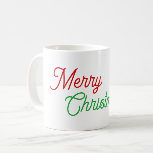 Prettig kerstfeest koffiemok (Voorkant links)