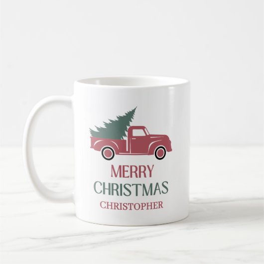 Prettig kerstfeest koffiemok (Links)