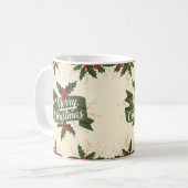 Prettig kerstfeest koffiemok (Voorkant links)