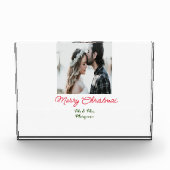 Prettig kerstfeest koppel foto naam toevoegen gelu (Voorkant)