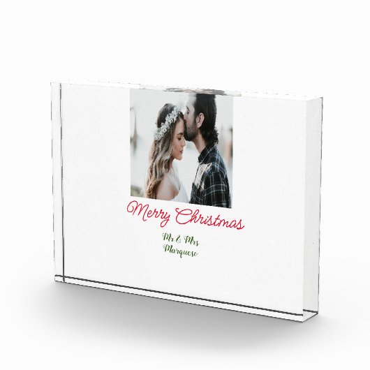 Prettig kerstfeest koppel foto naam toevoegen gelu (Rechts)