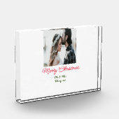 Prettig kerstfeest koppel foto naam toevoegen gelu (Links)