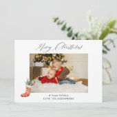 Prettig kerstfeest & Kousenfoto (Staand voorkant)